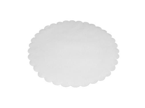 Fadpapir Ø26 cm Rund Præget Hvid,4 pk x 500 stk/krt Fadpapir Ø26 cm Rund Præget Hvid,4 pk x 500 stk/krt