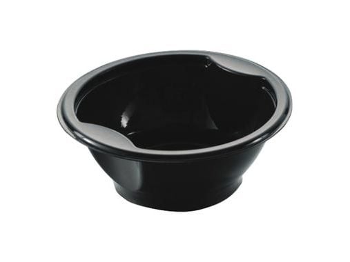Soppskål 1-fack 500 ml Ø153xH60 mm PP svart 480 st/fp