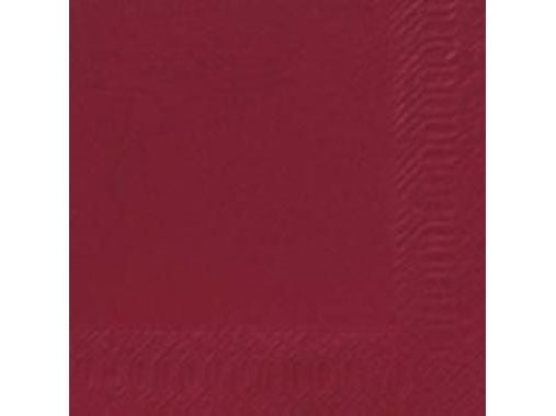 Duni - Servett - Storlek 24 x 24 cm - engångsvara - bordeaux (paket om 250)
