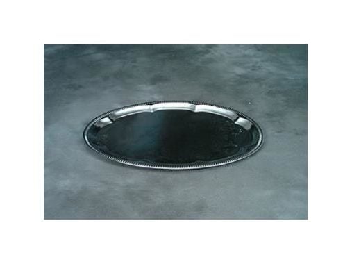 Serveringsfat 34x46 cm oval silverplåt, st.