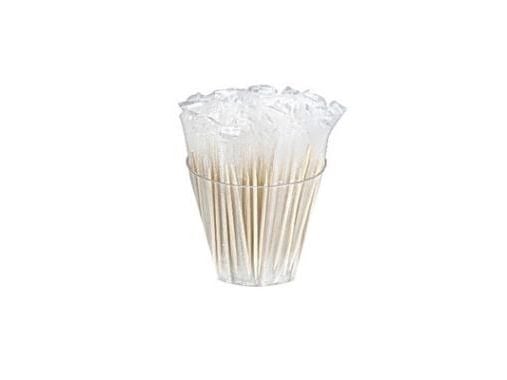 Tandstik 65 mm Spids i begge ender Enkeltpakket Træ i Cellofan,25 pk x 1000 stk/krt