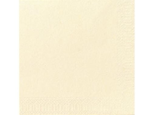 Duni - Servett - Storlek 24 x 24 cm - engångsvara - kräm (paket om 250)