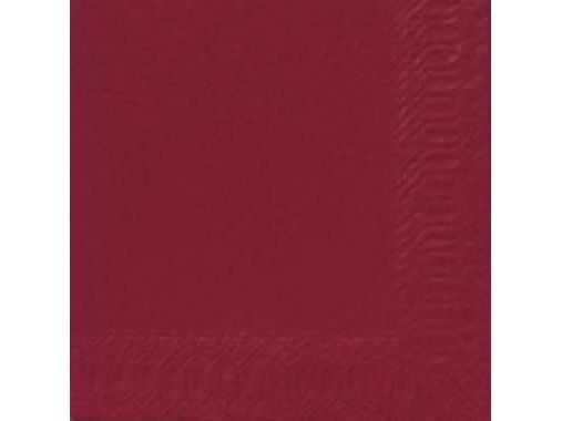 Duni - Serviet - Størrelse 33 x 33 cm - engangs - bordeaux (pakke med 125)