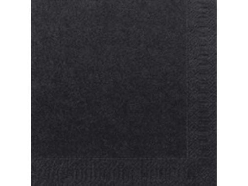 Duni - Serviett - Størrelse 33 x 33 cm - avhendbar - svart (en pakke 125)