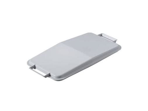 Lokk L55xB29cm plastgrå for plastbeholder,1 stk Lokk L55xB29cm plastgrå for plastbeholder,1 stk