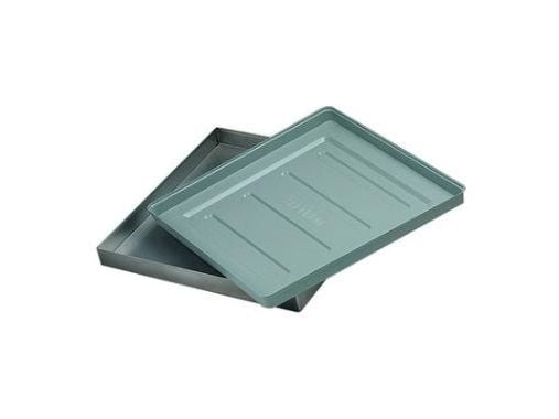 Spildbakke 52x52x3.5 cm Plast Grå til Opvaskekurve,1 Stk