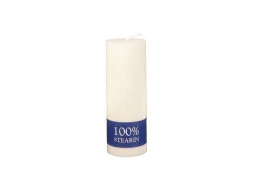 Lohkokynttilät Ø70x200 mm Polttoaika 66 tuntia Pure Stearin White,6 kpl/krt