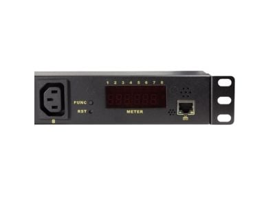 LogiLink PDU8P01, Ohjattu, 1U, Musta, 8 AC-pistorasia(a), C13 liitin, C20 liitin