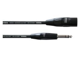 Cordial CIM 1.5 MV, XLR (3-pin), Hankjønn, 6.35mm, Hankjønn, 1,5 m, Sort