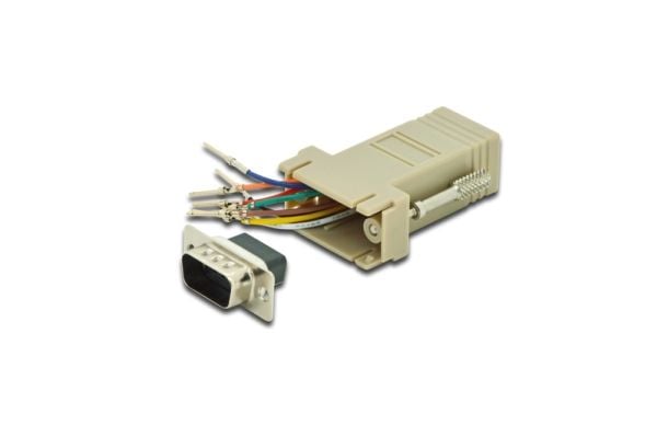 ASSMANN - Seriell adapter - DB-9 (P) til RJ-45 (R) - tommelskruer - beige