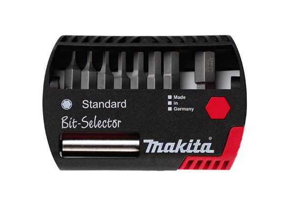 Makita Bit-Selector Standard - Spissett for skrutrekker - 8 deler - hex - H2.5, H3, H4, H5, H6, H8, H1.5, H2 - for Makita DHP482RTJ