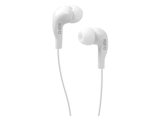 SBS TEINEARWL, Koblet med ledninger (ikke trådløs), 100 - 16000 Hz, Samtaler/musikk, Hodesett, Hvit