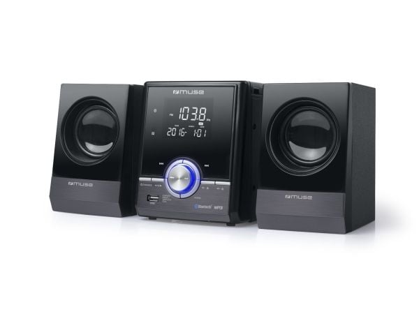 Muse M-38 BT, Hemmaljud mikrosystem, Svart, 1 diskar, Kina, 10 W, FM