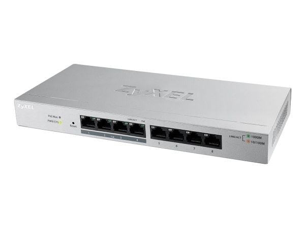 Zyxel GS1200-8 - Switch - Styrt - 8 x 10/100/1000 - stasjonær