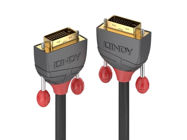 Lindy 36227, 15 m, DVI-D, DVI-D, Hankjønn, Hankjønn, Sort