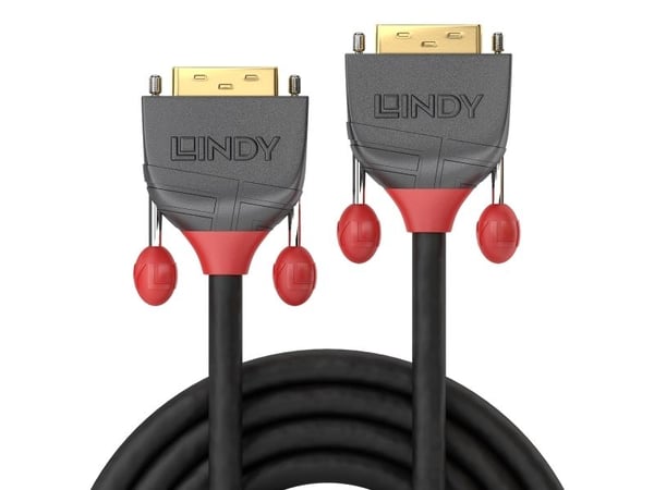 Lindy 36227, 15 m, DVI-D, DVI-D, Hankjønn, Hankjønn, Sort