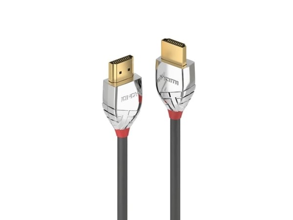 Lindy 37872, 2 m, HDMI-tyyppi A (vakio), HDMI-tyyppi A (vakio), 4096 x 2160 pikseliä, 18 Gbit/s, Harmaa, Hopea