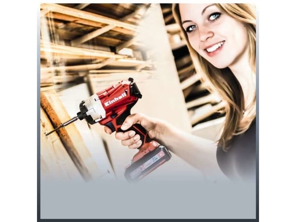 Einhell TE-CI 18 Li, Slagtrekker, Sort, Rød, 1/4", 2900 RPM, 180 Nm, Batteri - SOLO