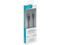 DIGITUS - USB-kaapeli - USB tyyppi A (uros) - USB-C (uros) - USB 3.1 - 1 m - muotoiltu - musta