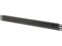 DIGITUS Professional DN-97661 - Styringspanel for rackkabler med børste - svart, RAL 9005 - 1U - 19"