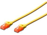 Digitus DK-1612-050/Y, 5 m, Cat6, U/UTP (UTP), RJ-45, RJ-45, Keltainen