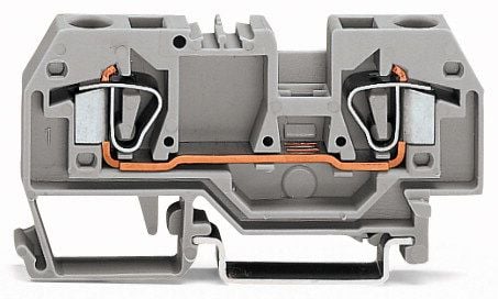 2-johtiminen väyläliitin 6mm2 harmaa 282-901
