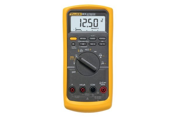 Fluke 88V/A, 98 mm, 52 mm, 201 mm, 624 g, 9V, 9 V