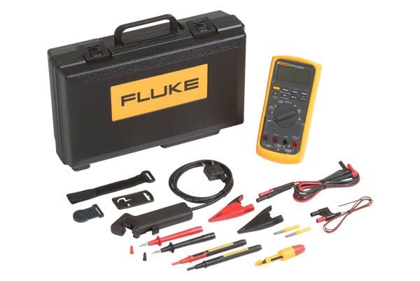 Fluke 88V/A, 98 mm, 52 mm, 201 mm, 624 g, 9V, 9 V