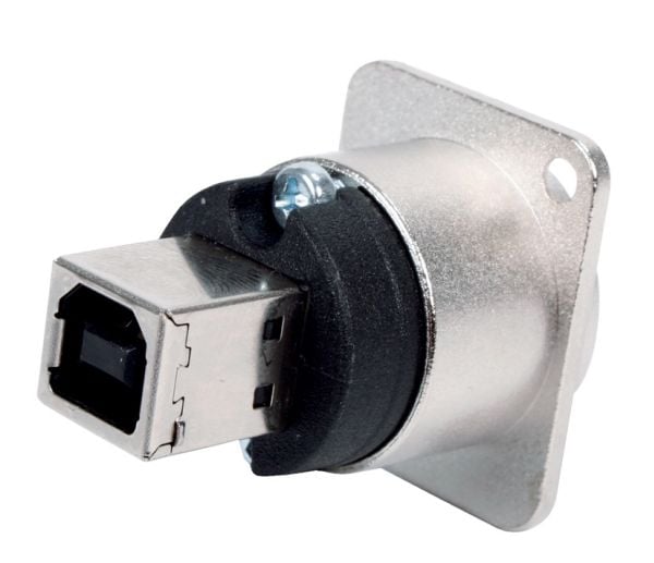Reversibel USB-genomföring 2.0 NAUSB-W Neutrik 1 st