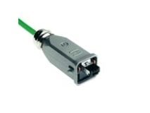 Harting HAN 3A RJ-45 4-pin connector, metalen rechte u