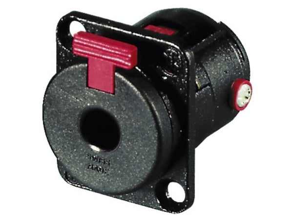 Neutrik NJ3FP6C-BAG, 6.3 mm, Sort, Rød, Polyamid, Zink, 10 A, -25 - 70 °C