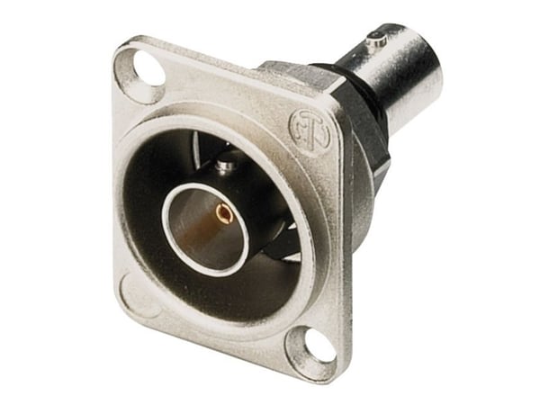 Neutrik NBB75DFI, BNC, Rustfritt stål, 75 O, 26 mm, 34 mm, 31 mm