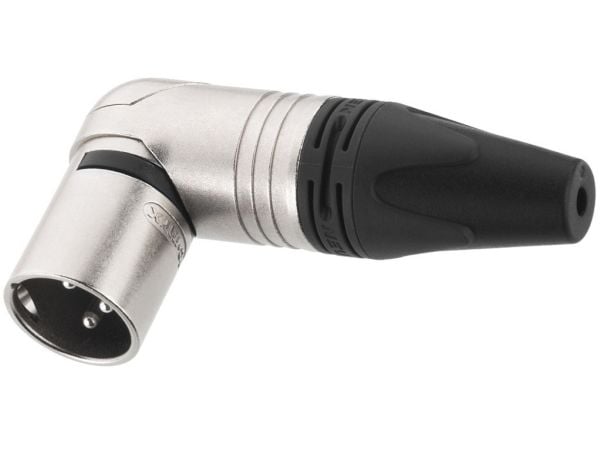 Neutrik NTR-NC3MRX, XLR, Sort, Sølv, Nickel, Polyamid, Polyoksymetylen (POM), Polyurethan, Zink-stål, -30 - 80 °C, 71,2 mm, 38,5 mm