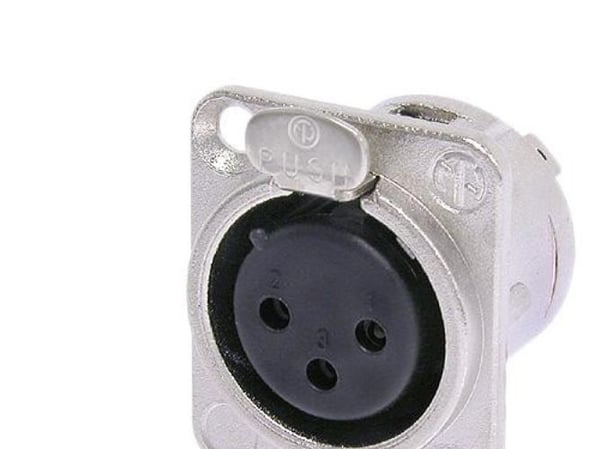 Neutrik NTR-NC3FDL1, XLR, Sort, Sølv, Nickel, Polyamid, Stål, Zink-stål, Nickel, UL, UL 94 HB, IEC 61076-2-103, IP 40, IEC 68-2-20, -30 - 80 °C