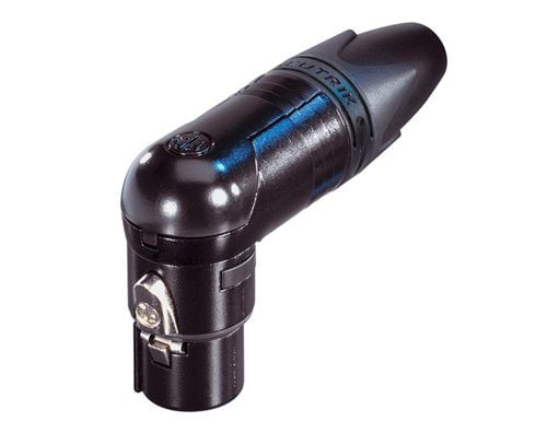 Neutrik NC3FRX-B, XLR, Sort, Gull, -30 - 80 °C, 20,3 mm, 72,9 mm