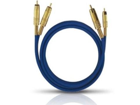 Oehlbach NF 1 Master Set - Lydkabel - RCA hann til RCA hann - 0.5 m - blå