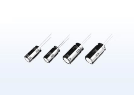 Panasonic EEUFR1J821B, Fast kondensator, Aluminium, Volum, Sylindriske, Sort, Sølv, DC