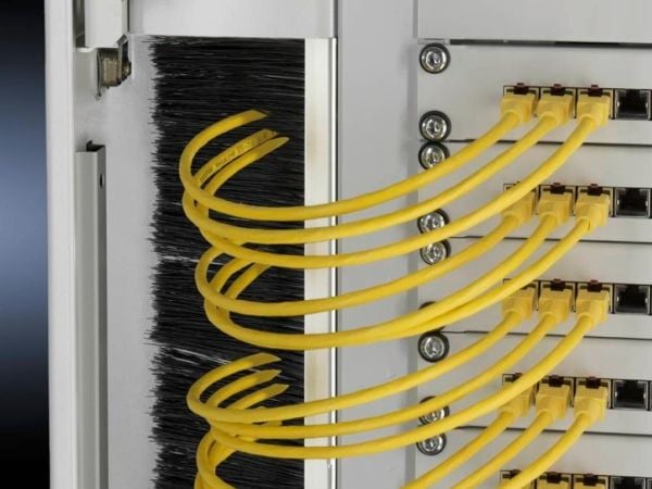 Rittal DK 7827.544, Børstepanel, Svart, Grå, 4 stykker