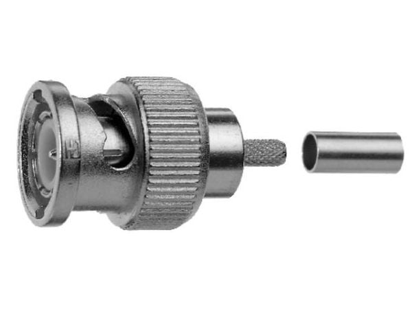 Telegärtner BNC Straight Plug HDTV Crimp 75 Ohm G27 (1.0/4.6)