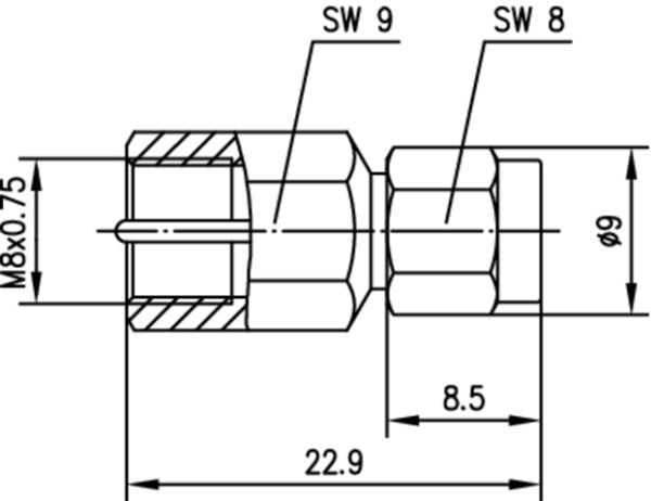 Telegärtner FME/SMA, FME, SMA, Metallic