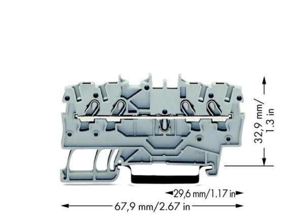 Wago 2000-1401, 3,5 mm, 67,9 mm, 32,9 mm, 800 V