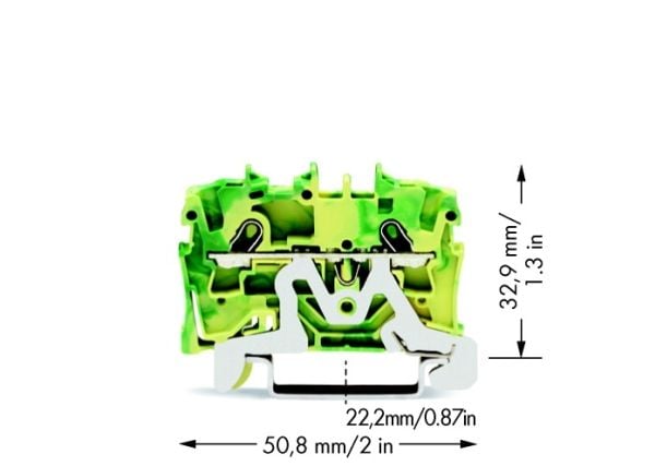 Wago 2001-1207, 4.2 mm, 50.8 mm, 32.9 mm, 32.9 mm