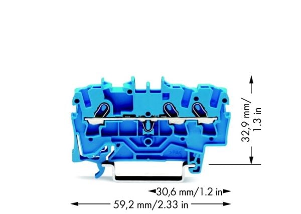 Wago 2001-1304, 4,2 mm, 59,2 mm, 32,9 mm, 800 V