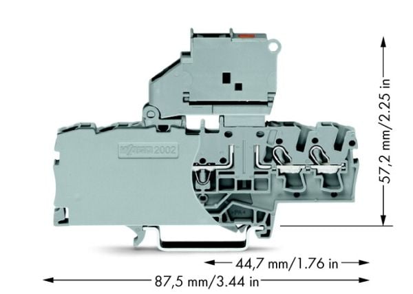 Wago 2002-1811, 6,2 mm, 87,5 mm, 57,2 mm, 250 V