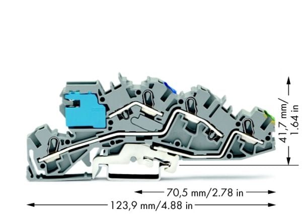 Wago 2005-7641, 6,2 mm, 124 mm, 41,7 mm, 400 V