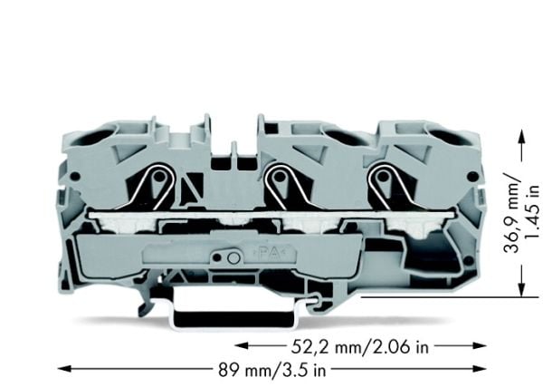 Wago 2010-1301, 10 mm, 89 mm, 36,9 mm, 800 V