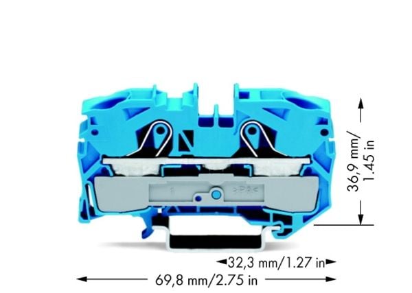 Wago 2016-1204, 12 mm, 69,8 mm, 36,9 mm, 800 V