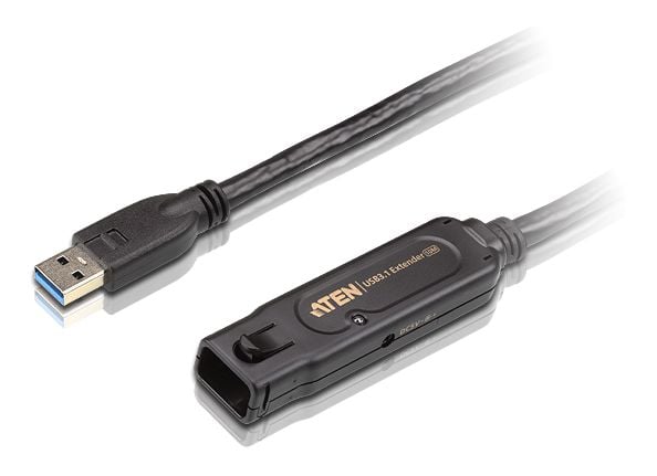 ATEN UE3310 - USB forlængerkabel - USB Type A (han) til USB Type A (hun) haspet - USB 3.1 Gen1 - 10 m - aktiv - sort - for P/N: 0AD8-8012-70MG