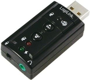 LogiLink USB Soundcard with Virtual 7.1 Soundeffects - Lydkort - USB 2.0