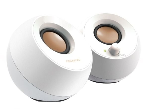 Creative Pebble - Høyttalere - for PC - 4.4 watt (Total) - hvit